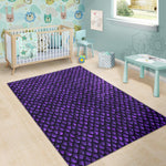 Purple Dragon Scales Pattern Print Area Rug GearFrost