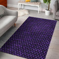 Purple Dragon Scales Pattern Print Floor Mat