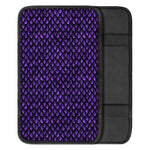 Purple Dragon Scales Pattern Print Car Center Console Cover