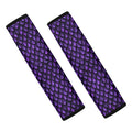 Purple Dragon Scales Pattern Print Car Seat Belt Covers