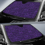 Purple Dragon Scales Pattern Print Car Sun Shade GearFrost