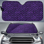 Purple Dragon Scales Pattern Print Car Sun Shade GearFrost