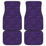 Purple Dragon Scales Pattern Print Front and Back Car Floor Mats