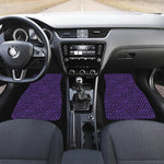Purple Dragon Scales Pattern Print Front and Back Car Floor Mats