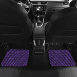 Purple Dragon Scales Pattern Print Front and Back Car Floor Mats