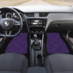 Purple Dragon Scales Pattern Print Front Car Floor Mats