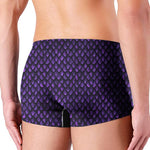 Purple Dragon Scales Pattern Print Men's Boxer Briefs