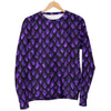 Purple Dragon Scales Pattern Print Men's Crewneck Sweatshirt GearFrost
