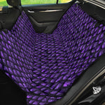 Purple Dragon Scales Pattern Print Pet Car Back Seat Cover