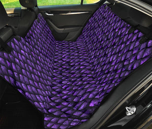 Purple Dragon Scales Pattern Print Pet Car Back Seat Cover