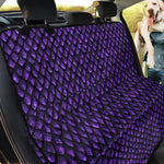 Purple Dragon Scales Pattern Print Pet Car Back Seat Cover