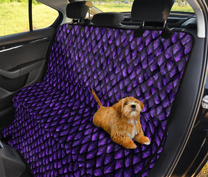 Purple Dragon Scales Pattern Print Pet Car Back Seat Cover