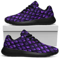 Purple Dragon Scales Pattern Print Walking Shoes