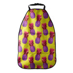 Purple EDM Pineapple Pattern Print Car Seat Organizers