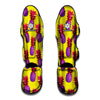 Purple EDM Pineapple Pattern Print Muay Thai Shin Guard