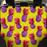 Purple EDM Pineapple Pattern Print Pet Car Back Seat Cover