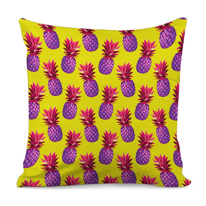 Purple EDM Pineapple Pattern Print Pillow Cover