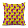 Purple EDM Pineapple Pattern Print Pillow Cover