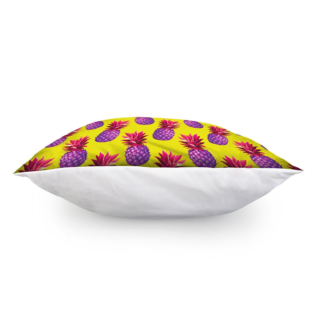 Purple EDM Pineapple Pattern Print Pillow Cover