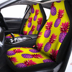 Purple EDM Pineapple Pattern Print Universal Fit Car Seat Covers