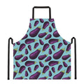 Purple Eggplant Pattern Print Apron