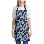 Purple Eggplant Pattern Print Apron