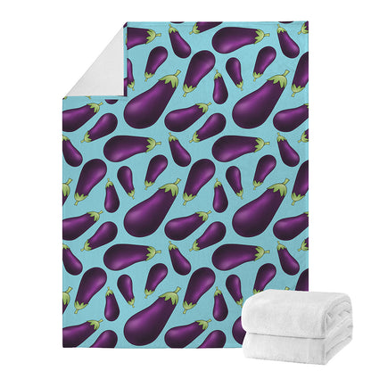 Purple Eggplant Pattern Print Blanket