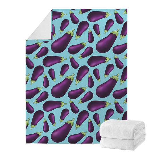 Purple Eggplant Pattern Print Blanket