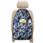 Purple Eggplant Pattern Print Car Seat Organizers