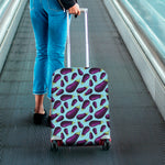 Purple Eggplant Pattern Print Luggage Cover