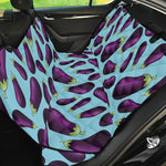 Purple Eggplant Pattern Print Pet Car Back Seat Cover