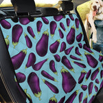 Purple Eggplant Pattern Print Pet Car Back Seat Cover