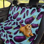 Purple Eggplant Pattern Print Pet Car Back Seat Cover