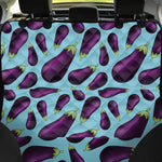 Purple Eggplant Pattern Print Pet Car Back Seat Cover