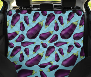 Purple Eggplant Pattern Print Pet Car Back Seat Cover