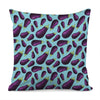 Purple Eggplant Pattern Print Pillow Cover