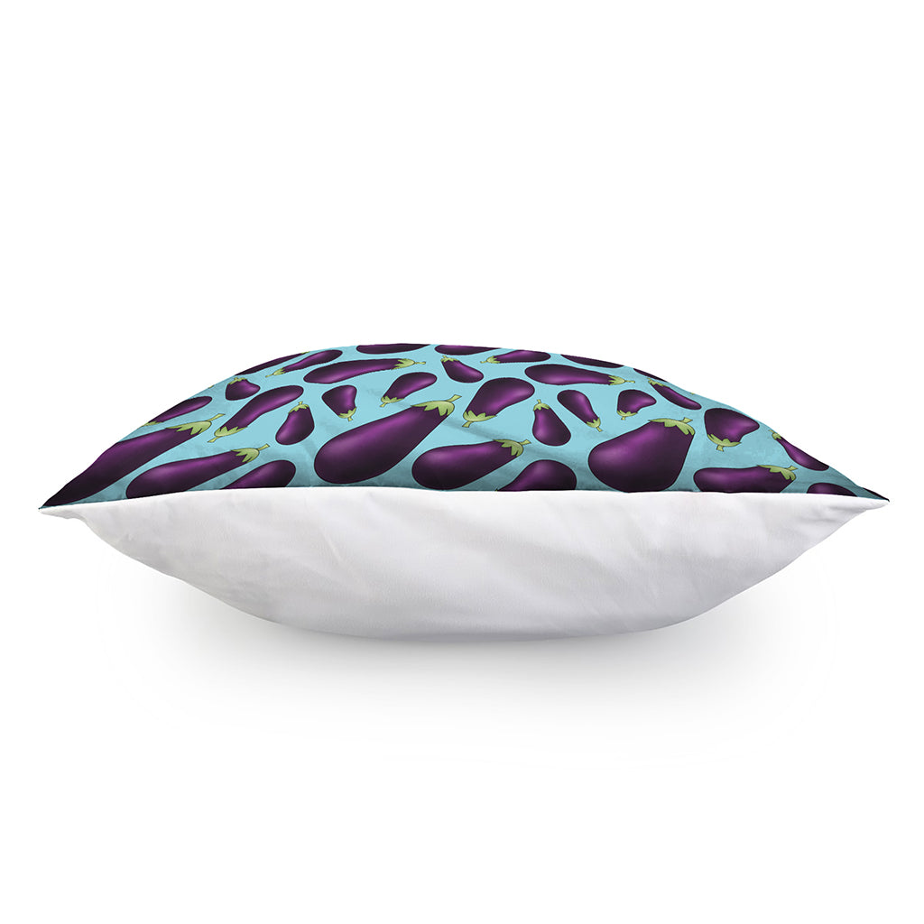 Purple Eggplant Pattern Print Pillow Cover