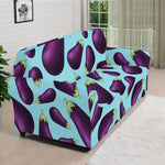 Purple Eggplant Pattern Print Sofa Cover