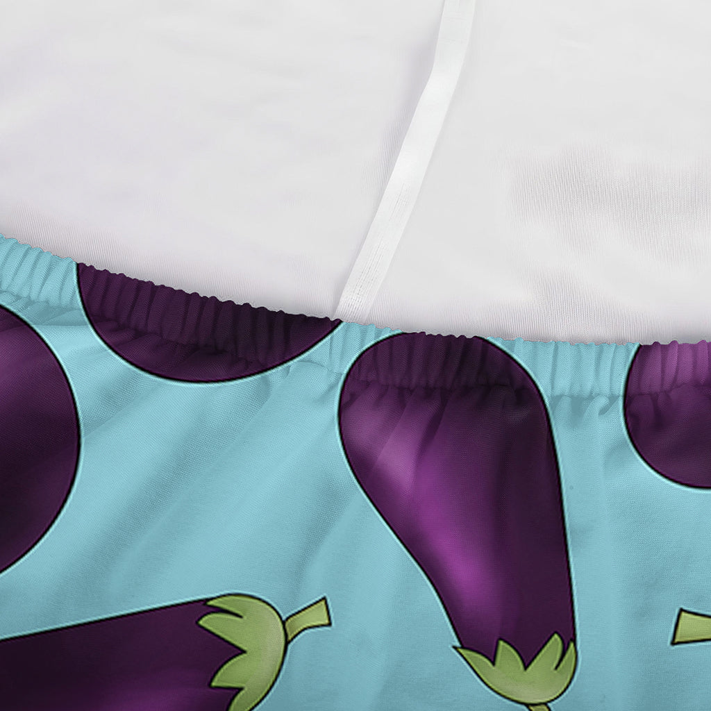 Purple Eggplant Pattern Print Sofa Cover