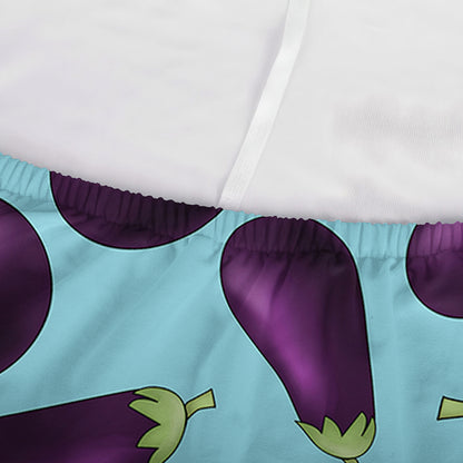 Purple Eggplant Pattern Print Sofa Cover