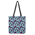 Purple Eggplant Pattern Print Tote Bag
