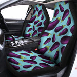 Purple Eggplant Pattern Print Universal Fit Car Seat Covers