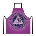 Purple Eye of Providence Print Apron