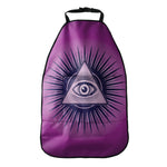 Purple Eye of Providence Print Car Seat Organizers