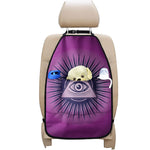 Purple Eye of Providence Print Car Seat Organizers