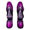 Purple Eye of Providence Print Muay Thai Shin Guard