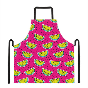 Purple Fancy Watermelon Pattern Print Apron