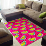 Purple Fancy Watermelon Pattern Print Area Rug GearFrost