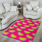 Purple Fancy Watermelon Pattern Print Area Rug GearFrost