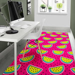 Purple Fancy Watermelon Pattern Print Area Rug GearFrost